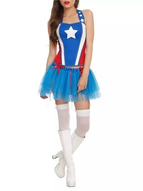 NWT Captain America Corset and Matching Tutu size S/M